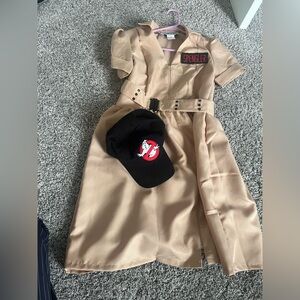 Ghostbusters women’s Costume with Hat - Tan and Black